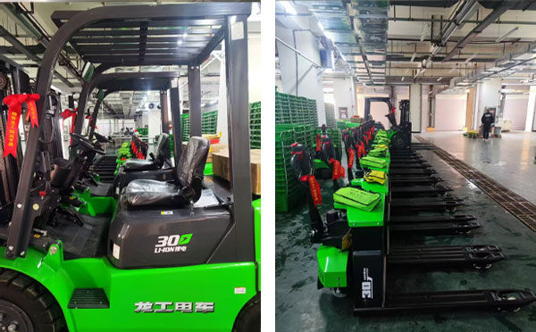 兰州新区恭喜力盖工程机械：成功新交付几批龙工叉车